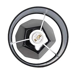 Simple Designs LT2065-BLK Round Prism Mini Table