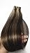 TheFashionWay Brazilian Human Hair Extensions 20Pcs/Pack 16-24 inches Tape in Silky Straight Weft Remy Virgin Hair
