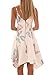 YIBU Apparel Women Summer Floral Print Spaghetti Strap Mini Dress Casual Sleeveless V Neck Boho Skater Dresses