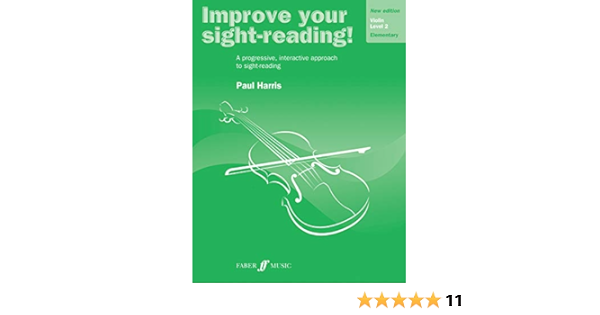 Amazon Com Improve Your Sight Reading Violin Level 2 A Progressive Interactive Approach To Sight Reading Faber Edition Improve Your Sight Reading 9780571536627 Harris Paul Books
