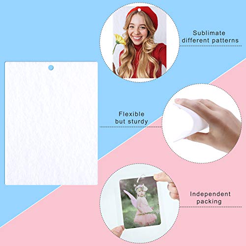 100 Pieces Sublimation Air Freshener Sheets DIY Air Freshener Scented