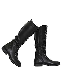MVE Shoes - Botas de encaje para mujer
