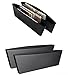 XYZCTEM 2 X Car Seat Side Pocket Caddy Car Seat Slit Pocket Catcher Organizer (Black)