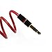 Maygadget Replacement Audio Cable Cord w/in-line Remote & Microphone for Beats by Dr Dre Headphones Solo Studio Pro Detox Wireless Mixr Executive (Red-Black)