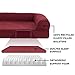 Furhaven Pet Dog Bed | Orthopedic Quilted Traditional Sofa-Style Living Room Couch Pet Bed w/ Removable Cover for Dogs & Cats, Wine Red, Jumbothumb 3