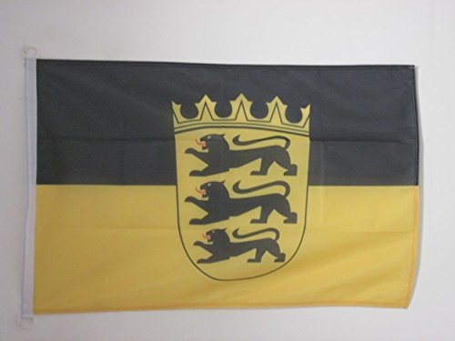 AZ FLAG Baden-Wurtemberg NAUTICAL Flag 18'' x 12'' - Germany - German region of Baden-Wurtemberg flags 30 x 45 cm - Banner 12x18 in for boat