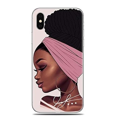Misc Pink White Melanin Poppin Iphone Xr Case Afro Girl Cover