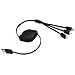 Retractable Cable, (2-Pack) 3ft Niniber Multi Charger 3 in 1 USB with Type-C, Micro USB Cable, Micro Charger for Samsung, Android, USB-C Cord for Google Pixel XL, Nexus 6P 5X, LG G5, HTC10, Huawei P9