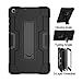 Galaxy Tab A 8.0 Case 2019, Bingcok Heavy Duty Rugged Full-Body Hybrid Shockproof Drop Protection Cover with Kickstand for Samsung Galaxy Tab A 8.0 2019 Model SM-T290 /SM- T295 (2-Black)