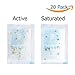 Dry & Dry Premium Orange Indicating Silica Gel Packets Desiccants - Food Safe Silica Gel Packets - Orange - 20 Packets (5 Gram)