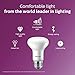 Philips 456995 45W Equivalent Soft White R20 Dimmable with Warm Glow Light Effect LED Light Bulb 4 Pack