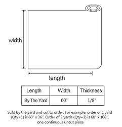 otoez Black Headliner Material 1/8" Foam Backing