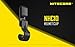 NITECORE NHC10 Headlamp Helmet Clips - 4pk for Hard Hats with Thin/No Edge Plus Lumen Tactical Keychain Light - Works with HC60, HC70, HC50, HC30 and More!