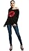 MAGICMK Woman’s Sweatershirt Lips Print Causal Offer The Shoulder Slouchy Pullover