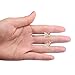 UHIBROS Diamond Shaped Earrings Unisex Hypoallergenic Stainless Steel Earrings Cubic Zirconia Stud Earrings Gold