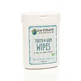 EARTHBATH 026362 25 Count Tooth and Gum Wipes for Dogs, Cats, Puppies and Kittens (2 Pack)