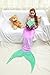 Echolife Mermaid Tail Blanket Super Soft Fleece Sleeping Bags Flannel Mermaid Blanket Tail Great Gifts for Kids Girls 3-12 Year Olds (Purple)