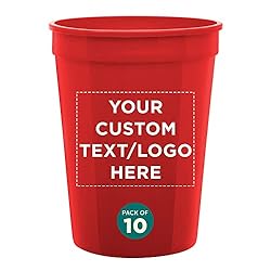 Custom Disposable Plastic Cups 12 oz. Set of