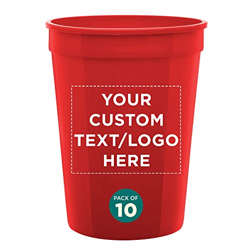 Custom Disposable Plastic Cups 12 oz. Set of