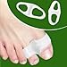 Cerkos Gel Toe Separators Straightener Bunion Protector Corrector for Improving Foot Strength and Balance (2 pcs)
