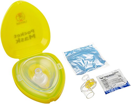 Laerdal 82001133 pocket mask with glove and wipe in hard case