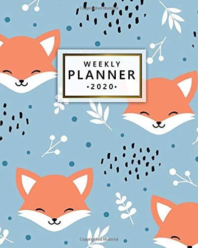 2020 Weekly Planner: Monthly Weekly Daily Views with To-Do’s, Funny Holidays & Inspirational Quotes, Vision Boards, Notes & More | 2020 Organizer, Agenda & Diary | Nifty Blue Fox & Floral Print Paperback – 8 Jul 2019