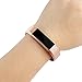 Tobfit 2Pcs Fitbit Alta HR Bands/Fitbit Alta HR Bands for Women and Men, Smooth TPU Classic Accessory Band Wristband for Fitbit Alta/Fitbit Alta HR, Small, Gold+Rose Gold