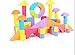 FULLIN Building Toy 38Pcs Soft Building Blocks Toys Creative Safe Bright Color EVA Foam Brick Set Educational DIY Building Blocks Set For Babies And Kids