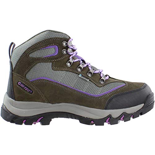 Hi-Tec Women's Skamania Mid Waterproof Hiking Boot, Grey/Viola,11 M US