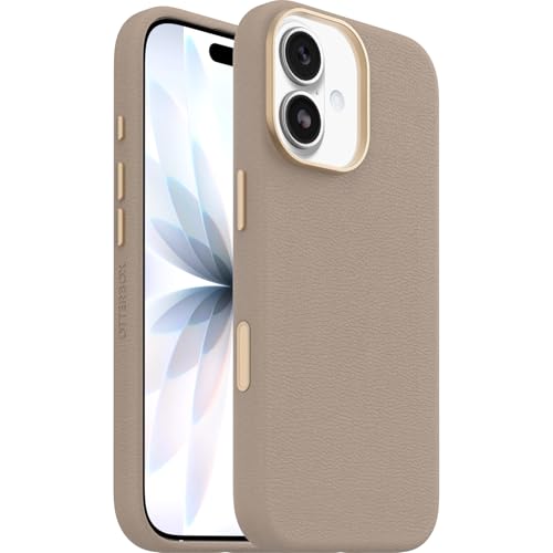 OtterBox Symmetry Cactus Leather MagSafe Case for iPhone 17, Grey