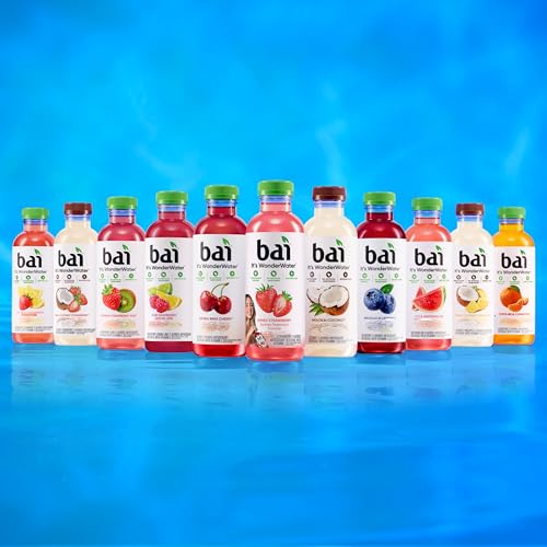BAI ANTIOXIDANT INFUSED WATER BEVERAGE, SÃO PAULO STRAWBERRY LEMONADE, WITH VITAMIN C AND NO ARTIFICIAL SWEETENERS, 18 FLUID OUNCE BOTTLE, 6 PACK