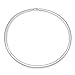 Women's 5.8mm Solid .925 Sterling Silver Flat Omega Choker Chain Necklace, 18 inches