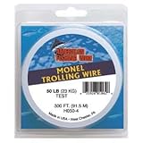 American Fishing Wire Monel Trolling Wire (Single Strand), Bright Color, 40 Pound Test, 300-Feet