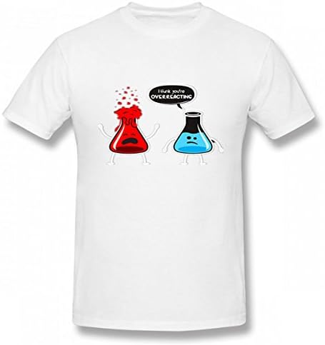 Saygoodbye I Think You're Overreacting Tshirt Printed Custom T-Shirts Tops Logo Original Men's Tee White