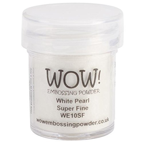 Wow! Embossing Powder Black and White Bundle: Primary Ebony, Opaque Bright White, White Pearl, Clear Gloss, 15ML