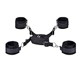 Hy-Fung Fetish Under Bed Restraint Kit with Hand Cuffs Ankle Cuff Goggles Bondage Kit Collection For Male Female Couple
