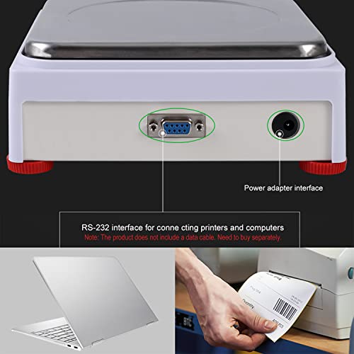 RUISHAN Lab Analytical Scale 3000gx0.01g High Precision Electronic ...