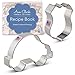 Ann Clark Cookie Cutters 2-Piece Police Cookie Cutter Set with Recipe Booklet, Police Car