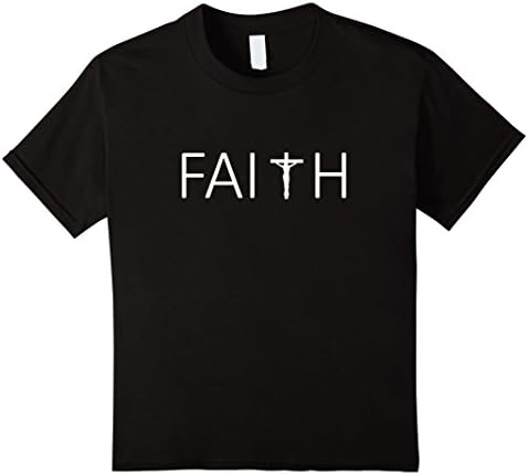 Kids Faith t-shirt Jesus christianity 4 Black