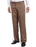 Dockers Men's Never Iron Essential Khaki D3 Classic-Fit Flat-Front Pant, Taupe - discontinued, 34W x 32L