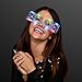 Light Up LED 2019 Graduation Party Novelty Glasses, Assorted Colors (Set of 4)