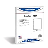 PrintWorks Professional Paper, 8.5 x 11, 20 lb, GBC 19-Hole Punched, 500 Sheets, White (04328)