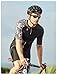 RION Cycling Jersey Men Short Sleeve Cycling Fit Lightweight Fabric Moisture Wicking,Cycling Shirt with 3 Back Pockets