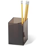 Officemate OIC Pencil Cup with 3 Compartments, Smoke (93680)