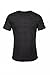 Casual Garb Men's Snow Heather Fitted T Shirt Short Sleeve Crew Neck T-Shirts for Men Black Large