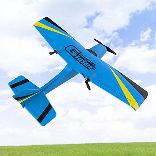 Lovelystar Z50 2.4G 2CH 350mm Micro Wingspan Remote Control RC Glider Airplane Plane Fixed Wing EPP Drone with Built-in Gyro for Kids