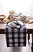 DII Buffalo Check Collection, Classic Farmhouse Table Runner, 14x72, Navy & Cream