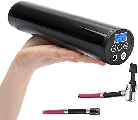 OAKLETREA Handheld Digital Tire Inflator 150PSI Portable Mini Air Compressor Built-in Rechargeable Li-ion Batteries (Home 110V)/(Car DC 12V) Pressure Monitor and Preset