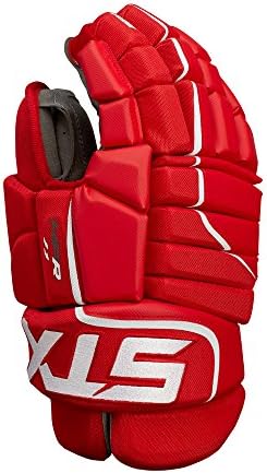 STX Ice Hockey Stallion HPR 1.1 Junior Ice Hockey Glove, Red/White, 11"
