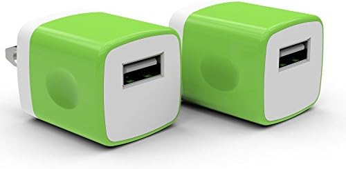 PowerJive USB AC Power Adapter Charger for iPhone and iPad - Green